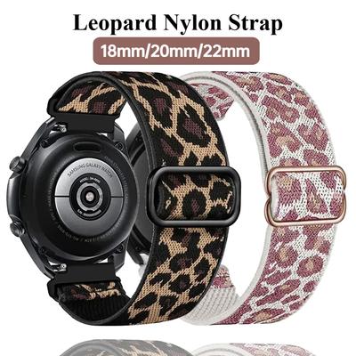 18mm20mm22mm Elastic Nylon Band For Samsung Galaxy Watch 7 6 4 5 40mm 44mm/5 Pro/4 Classic 42mm 46mm 47mm/Active 2/Watch3 41mm Replacement Wristband