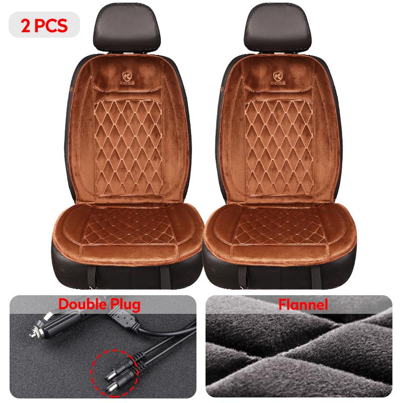 Heated Car Seat Cover 12-24V Universal Car Seat Heater 30'S Fast Heating Pad Thicken Car Heated Seat Cushion Warm Seat Protector