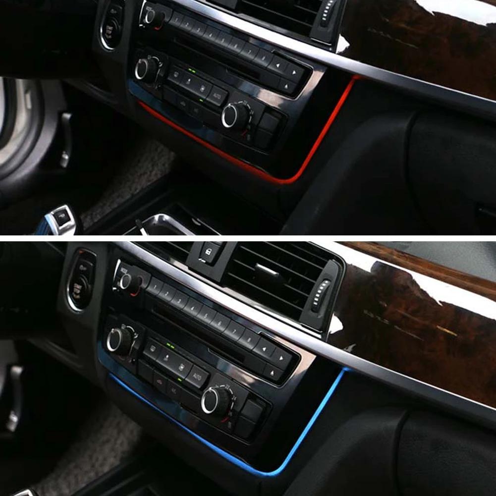 Radio Trim Led Dashboard Center Console AC Panel Light with Blue and Orange Color Atmosphere Light for BMW 3 & 4 Series F30 LCI