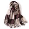 Milk camel pure wool scarf women's autumn and winter versatile thickened cashmere scarf new shawl dual-purpose