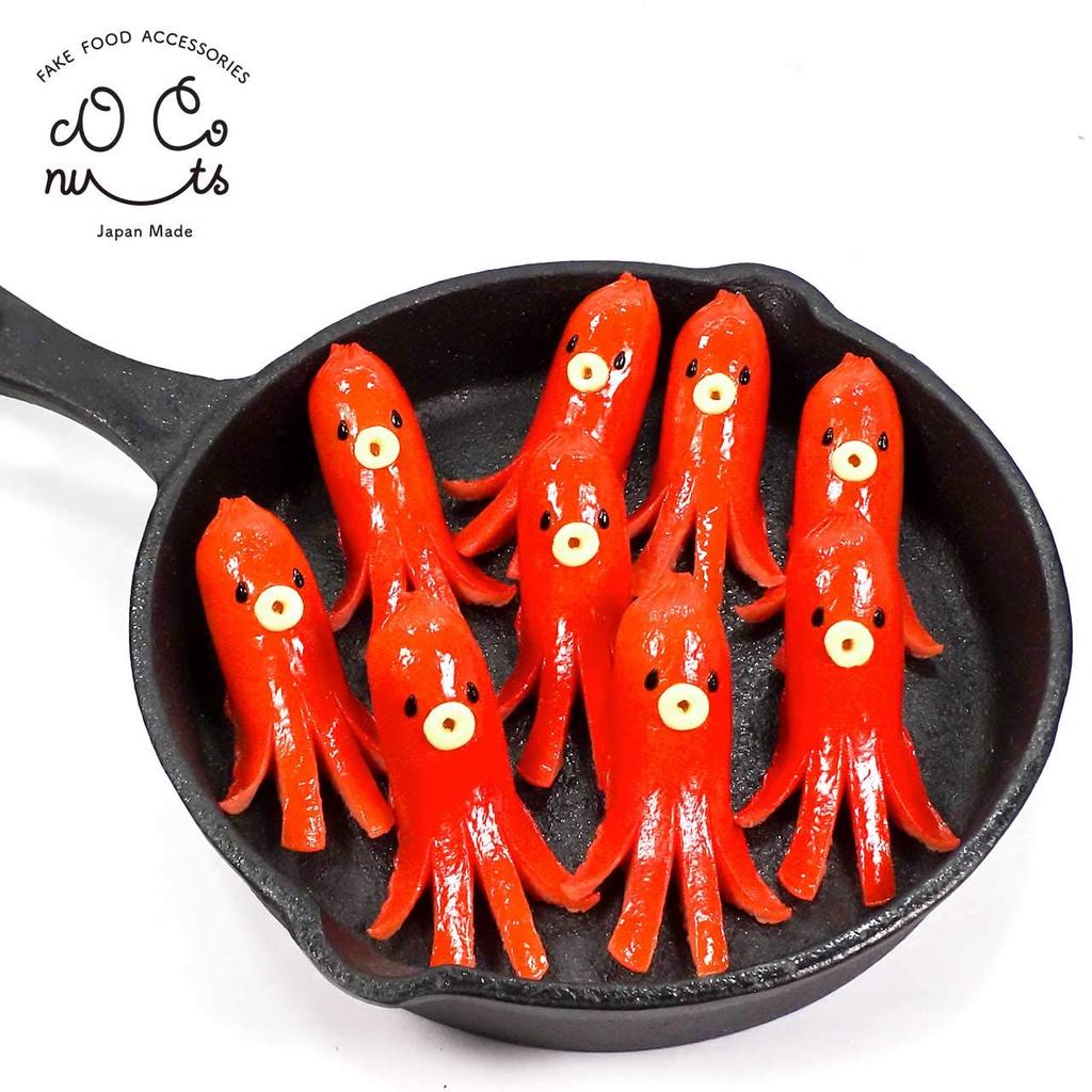 Food Sample Strap Octopus and Wiener Sausage Looks Like It Could Be Eated 316S - - -
