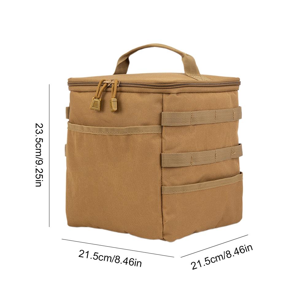 10L Camping Storage Bag Large Capacity Outdoor Camping Organizer Multifunctional Travel Tableware Handbag for Family Activities