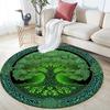 Tree of Life Pattern Round rug,Carpet Rug for Living Room Bedroom Sofa Playroom Decor,Non-slip Floor Mat,Holiday Gifts and Birthday Gifts