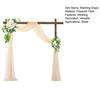 White Sheer Wedding Drape Gauze Arch Draping Fabric Champagne Drapes Backdrop Curtain Outdoor Drapery Panel for Wedding Ceremony Bridal