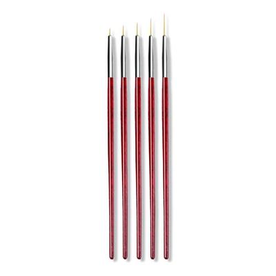 5 Stück/Set Nagelmalpinsel Stift Nagelkunst Liner Pinsel für lange Linien Details