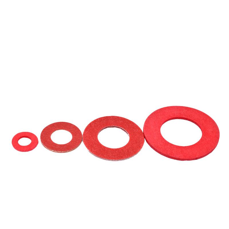Yigu Red Mica Paper Washer Gasket M2-M20 Flat Washer