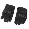 Motorcycle Riding Gloves PU Leather Windproof Waterproof Warm Keeping Breathable Hard Knuckle Gloves Black M