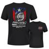 Precision Turbo T-shirt, 2 Sides, Front Chest Logo and Back Puerto Rico Flag