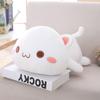 35cm Kawaii Gatto Sdraiato Peluche Giocattoli Ripieni Carino Gatto Bambola Adorabile Animale Cuscino Morbido Cartone Animato Giocattoli per Bambini Ragazze Regalo di Natale