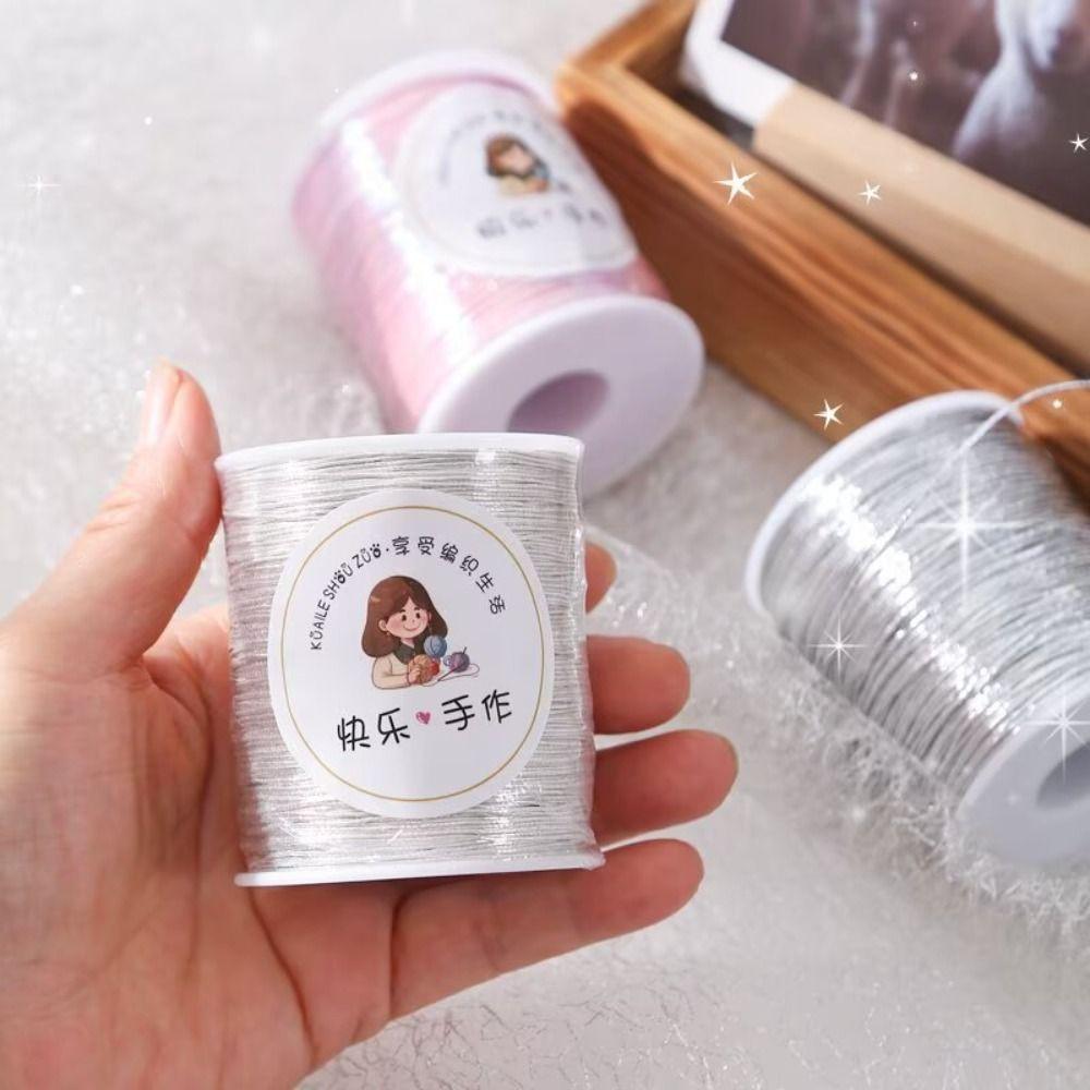 150m Glitter Yarn 1mm Thickness Crochet Yarn Premium Quality Sparkling Yarn  Bags and Hats