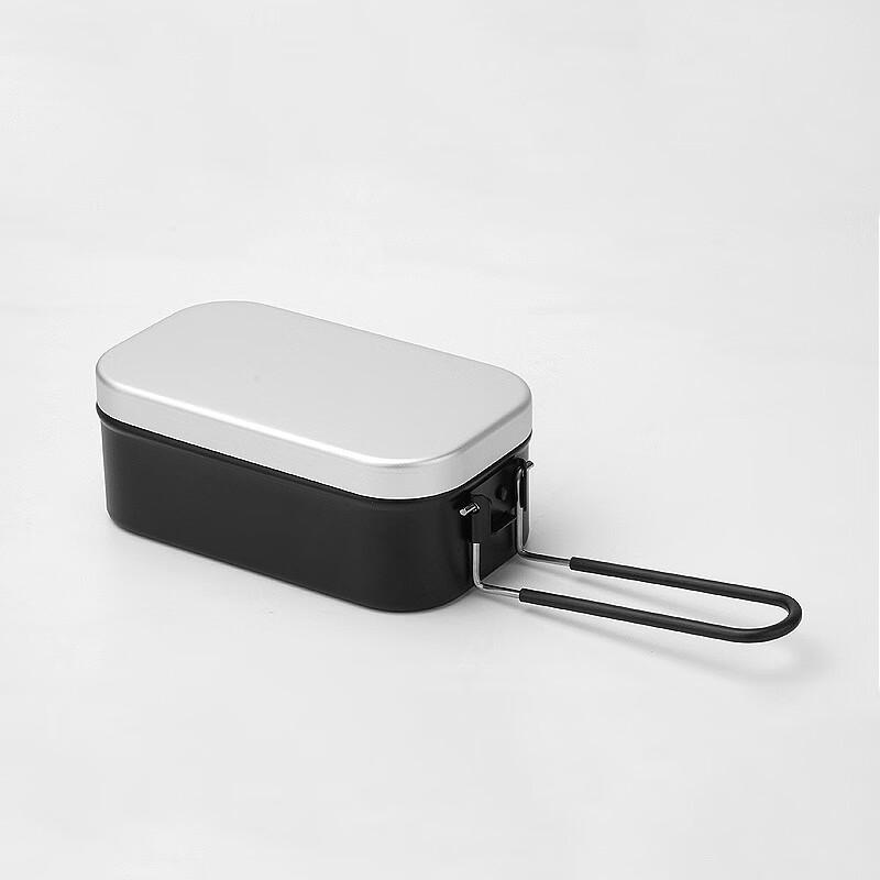 Portable Aluminum Camping Bento Box 800ml