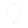 Used TIFFANY&Co. Tiffany Bow Ribbon Pendant Necklace Silver 925 2.0g Women's [Used] [473]
