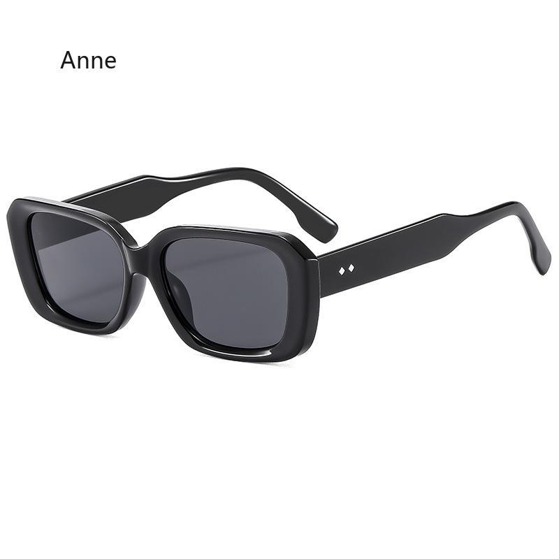 Solid Color Vintage Square Sunglasses for Men Classic Black Eyeglass Women's Fashionable Sun Glasses Lentes De Sol Mujer Gafas