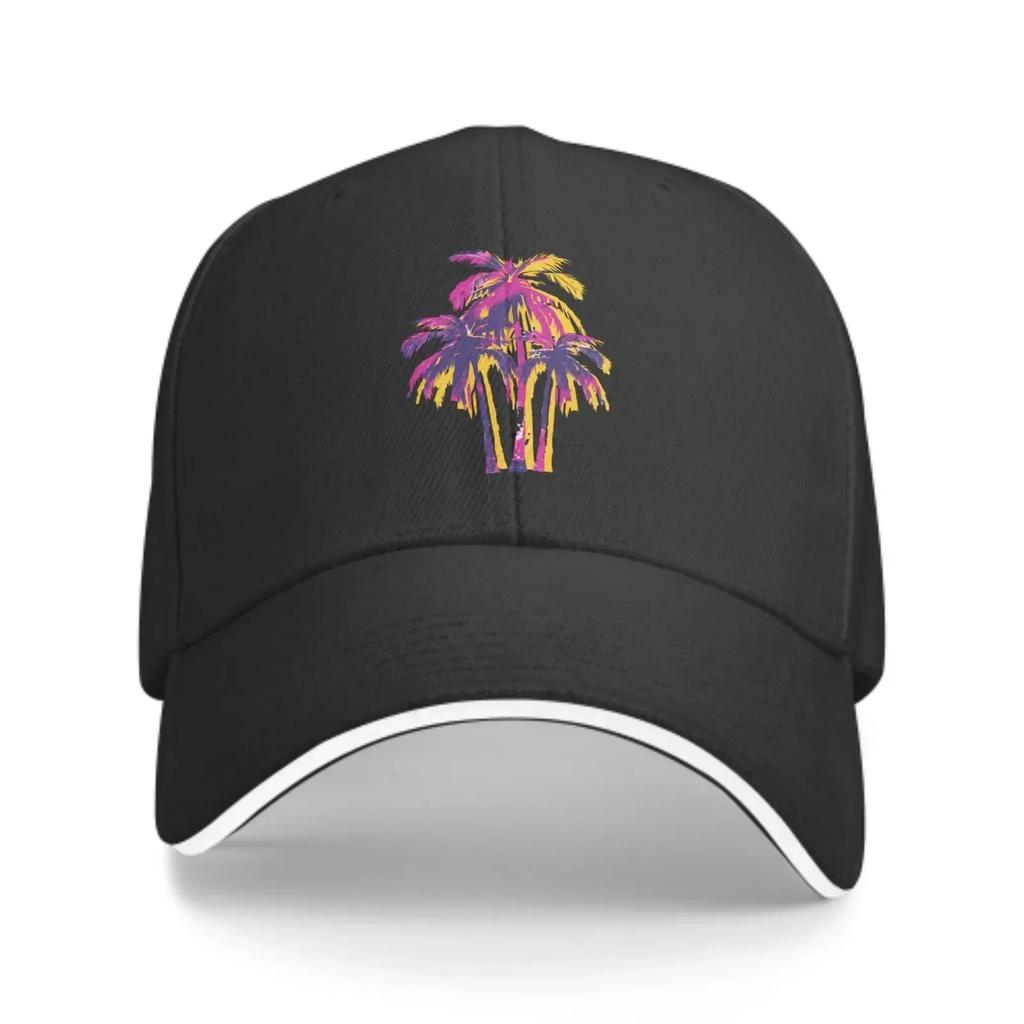 Tropical Palm Baseball Caps Fashion Casquette for Unisex Women Adjustable Casual Trucker Hats for Sports Outdoor Activities
