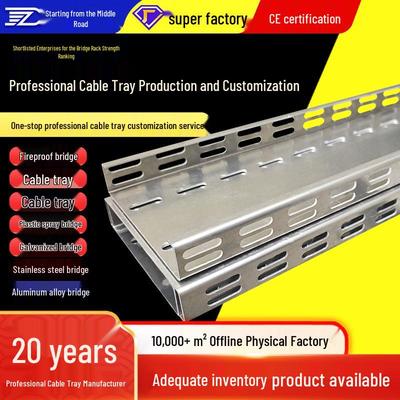 Aluminum-Magnesium Bridge Rack: Anti-Corrosion, Hot-Dip Galvanized, Ladder & Trough Design, Large Span