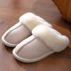 Cross-border Wholesale Fluffy Slippers Women's Autumn and Winter Warm Thick-bottomed Plush Slippers Home Indoor Cotton Slippers Men