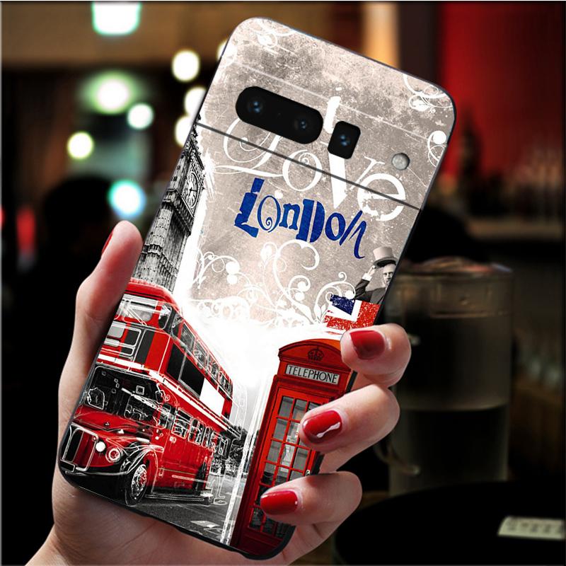 Handyhülle für Google Pixel 7 Pro 7 6A 6 Pro 5A 4A 3A Pixel 4 XL Pixel 5 6 4 3 XL 3A XL 2 XL Big Ben Telefonzelle Hülle Funda