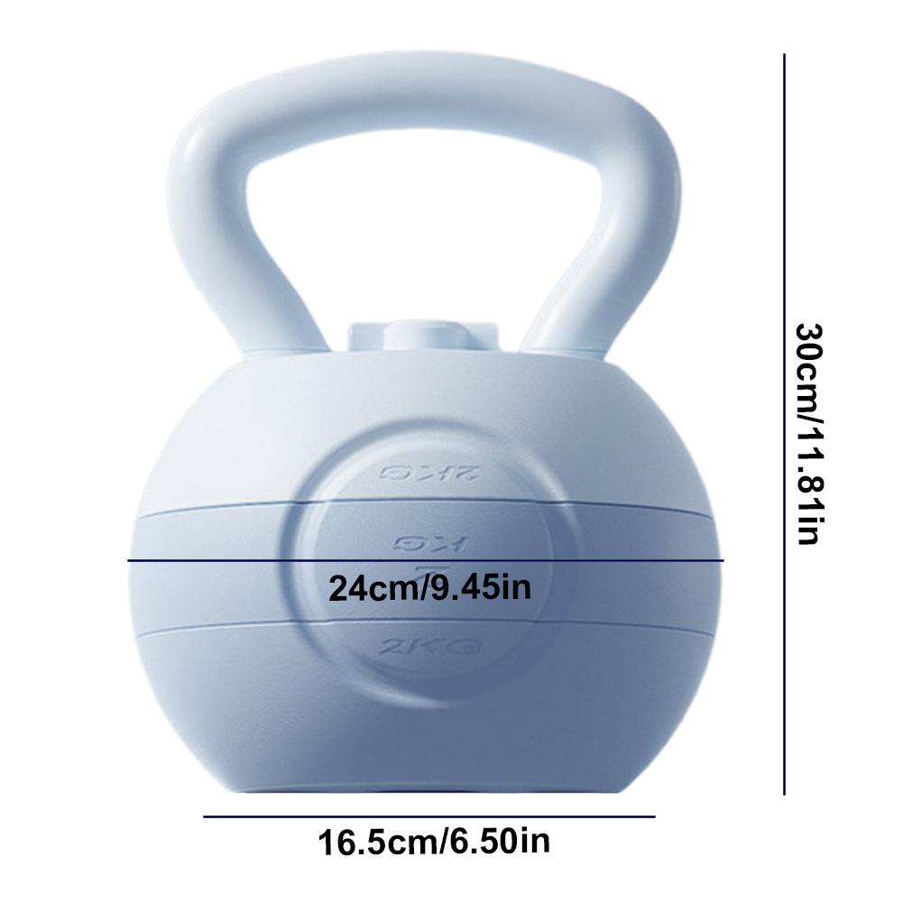 Kettlebell 2KG 4KG 6KG Kettlebell Dumbbell Water-filled Soft Kettlebell Anti Slip Grip for Home Gym Muscle Training Equipment