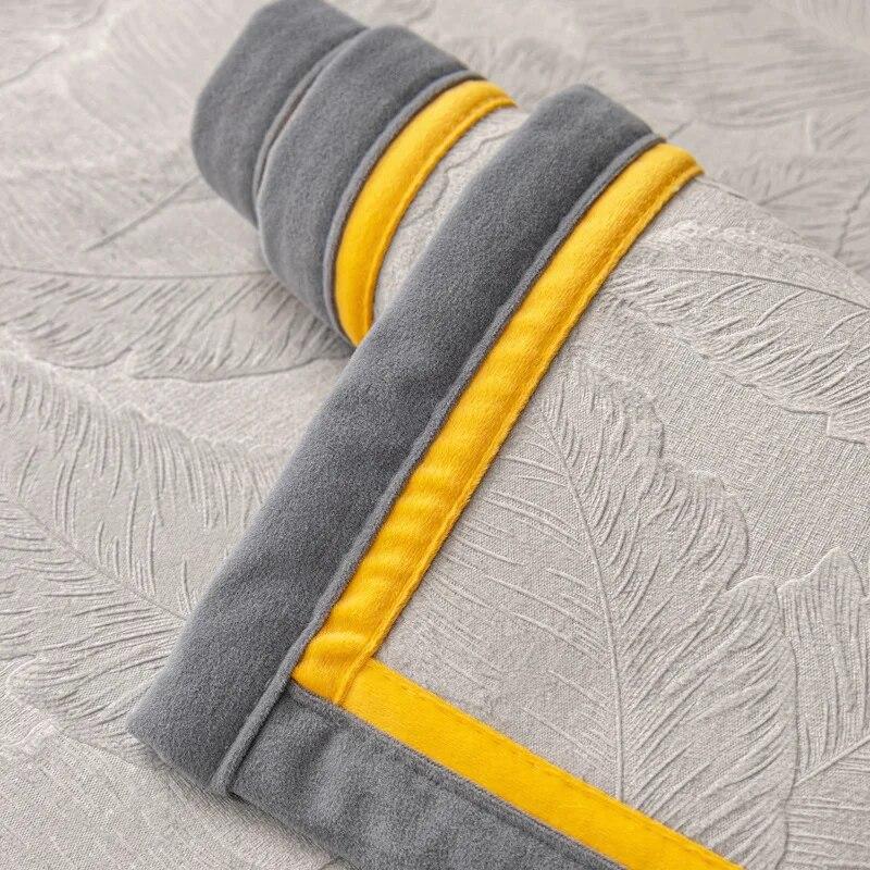 Light Luxury Grey Color Sofa Towel European Brief Thicken Quilted Sofa Cover Slip Resistant European Couch Cover for Living Room