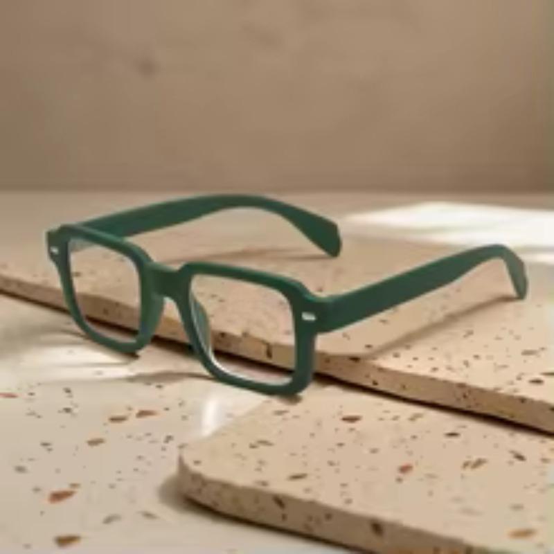 Europe and America Fashion Square Transparent Anti Blue Light Reading Glasses Men Women Vintage Simple Style Presbyopia Eyeglasses
