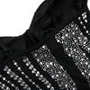 Women's Celebrity Nightclub Party Sexy Suspenders Split Hot Diamonds Dresses