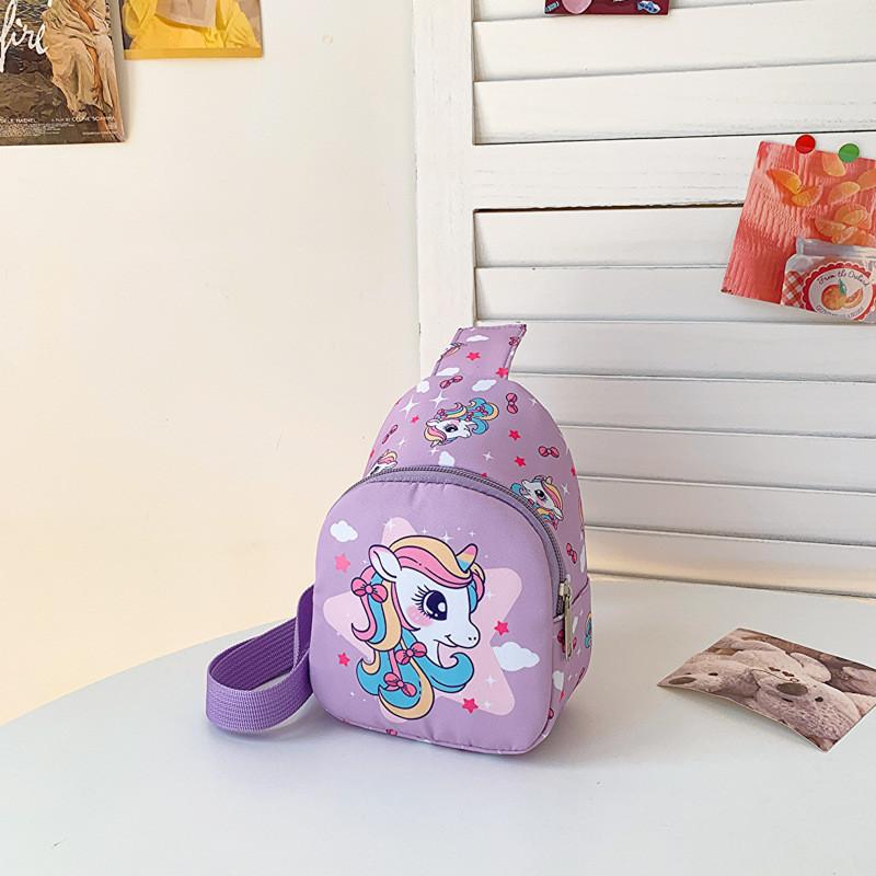 Dinosaur Print Cute Pattern Coin Purse Crossbody Bag Boys And Girls Chest Bag
