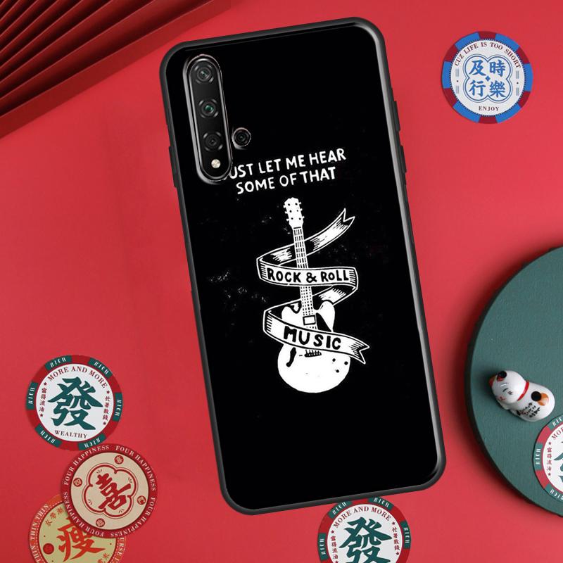 Rock Roll Skull For Huawei P30 P20 P40 Lite P60 Pro Nova 5T 12s 12i 11i Y90 Y70 Y60 Y61 Y91 Y72 9 10 SE Case