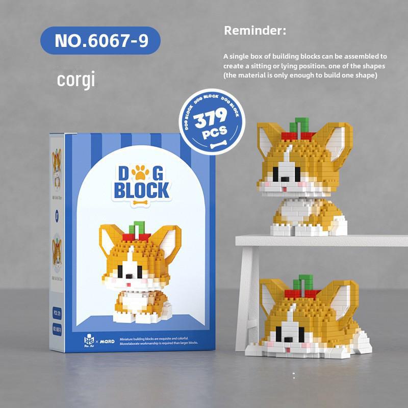 "Mini Particle Assembly Block Toys: Educational Cat Puzzle Ornaments for Kids, Compatible with LEGO"