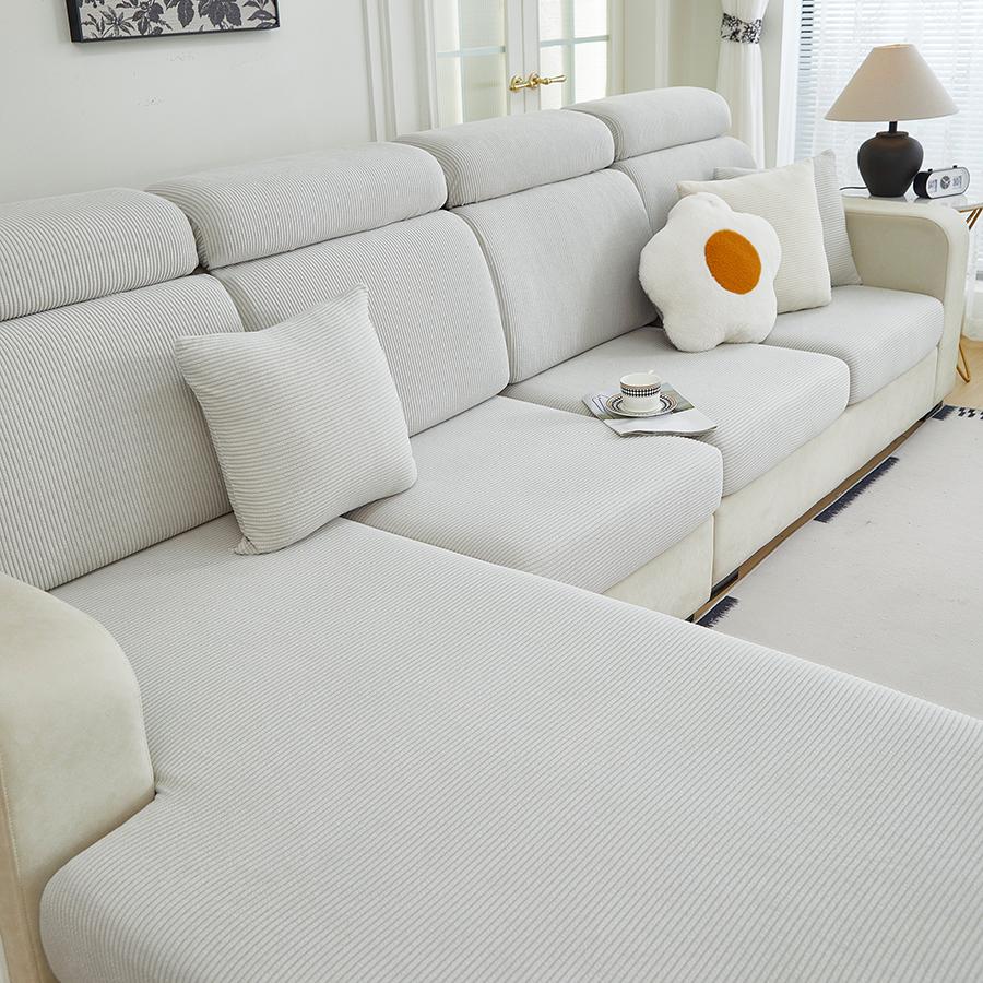 1 PC Sofa Seat Cover elastic jacquard Slipcover for Living Room easy to clean Couch Cover a pattern of stripes