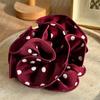 Retro Polka Dot Scrunchies Large Hair Elastic for Women Aesthetic Fashion Ponytail Holder Styling