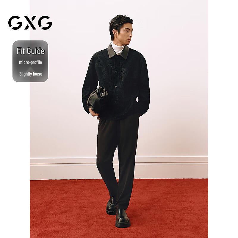 GXG Men's New Year Collection PU Jacket