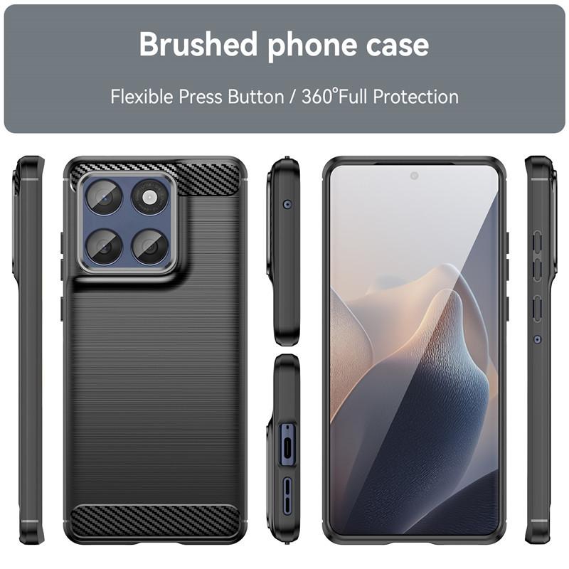 For Motorola Edge 60 Fusion Case For Motorola Edge 20 30 50 60 Fusion Cover Carbon Fiber Shockproof Silicone Bumper For Edge 60