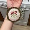 Hand Needlepoint Embroidery Christmas Ornaments Kits for Beginners, Complete Needlepoint Starter Set with Easy & Instructions