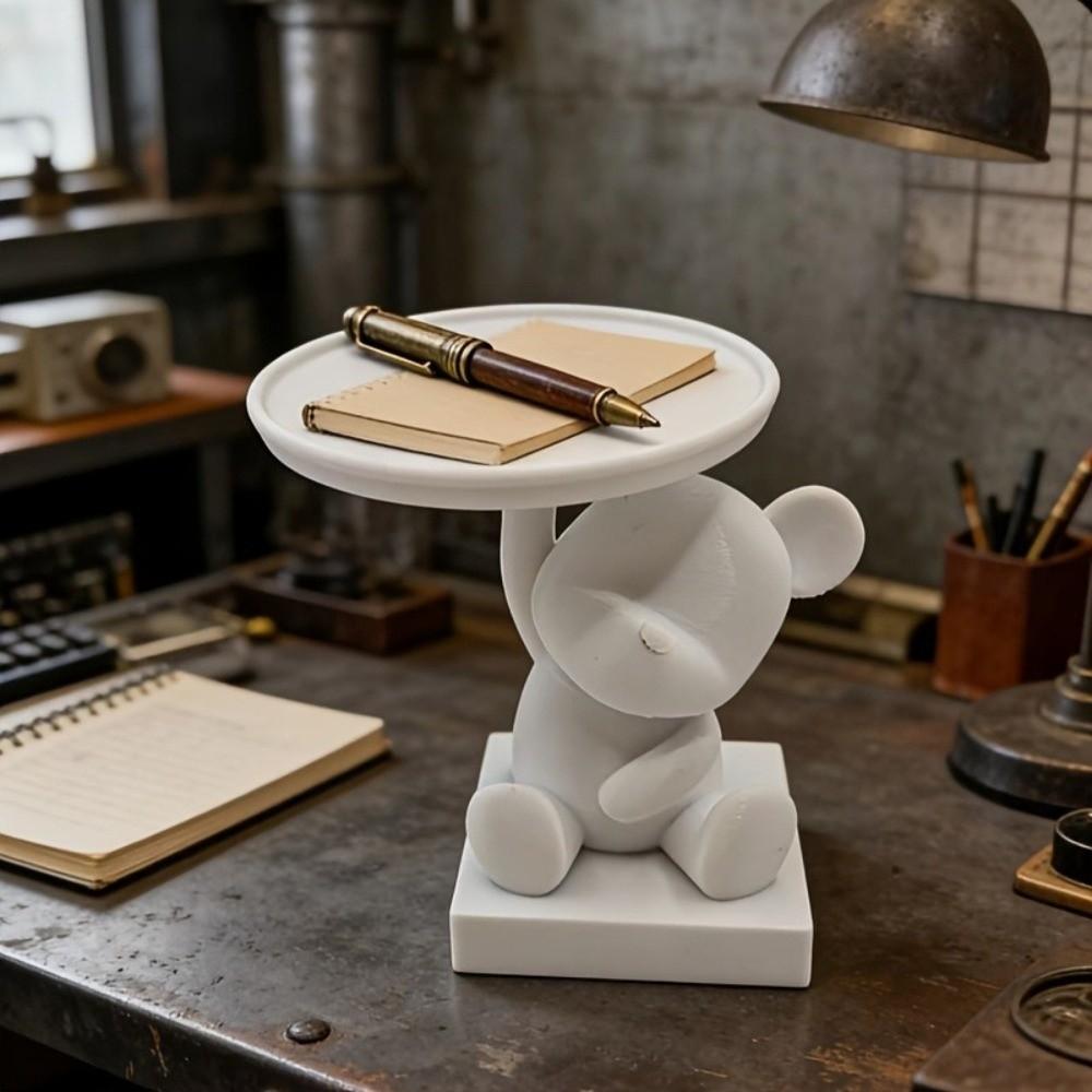 Decorations Bear Storage Tray Creative Desktop Accessory 3D Printing Ornaments  Home Decor