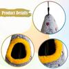 Bird Warm Nest Shed Hut Cage Accessory Parrot Sleeping Bed Hideaway for Budgies Parakeet