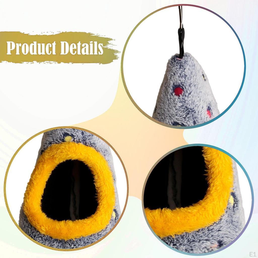 Bird Warm Nest Shed Hut Cage Accessory Parrot Sleeping Bed Hideaway for Budgies Parakeet
