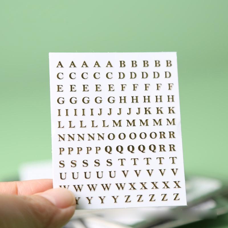 5Sheets Letters Metal Stickers Resin Mold Fillers Jewelry Making Material Epoxy Filling Materials Epoxy Resin Supplies