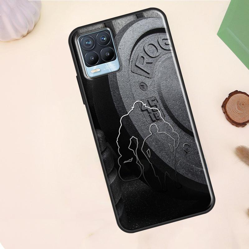 Bodybuilding Gym Fitness Case For Realme C55 C53 C33 C63 C61 C51 C65 C67 C71 C75 11 12 13 14 15 Pro Plus GT6 GT7 Pro