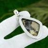Gift For Her 925 Sterling Silver Natural Septarian Gemstone Jewelry Pendant