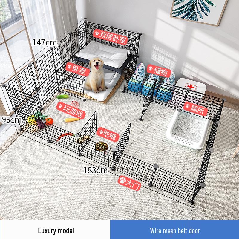 Pet Fence: Indoor Medium & Small Dog Gate, Barrier, & Stopper