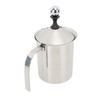 Manual Milk Frother 800ml 304 Stainless Steel Dishwasher Safe Handheld Milk Foamer for Coffee Hot