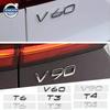 3D Metal Car Emblem Letter Decorative Stickers Badge Decal For Volvo T6 S40 S60 S90 XC40 XC60 XC90 V40 V50 V60 V90 T5 AWD C30 C7