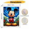 Disney Mickey Mouse Paint By Number Kit Drawing Canvas DIY Picture Home Decor Starry Night Flower Garden Cartoon Art Wall Gift 130