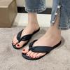 Fashion 2025 Summer Beach Flat Flip Flops for Women Casual Clip-Toe Pu Leather Slippers Woman Plu Size Comfortable Outdoor Shoes Mujer