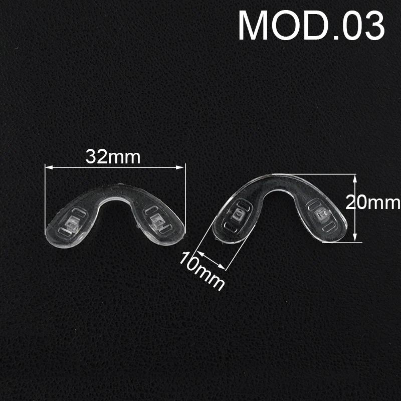 10pcs U Shape Silicone Conjoined Eyeglass Soft Nose Pads for Glasses Anti-Slip Insert Nose Pad