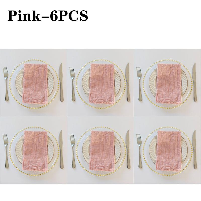 1-24PCS Washable and Reusable Gauze Napkin Ties Elegant and Stylish Ideal for Weddings Christmas and Home Decor