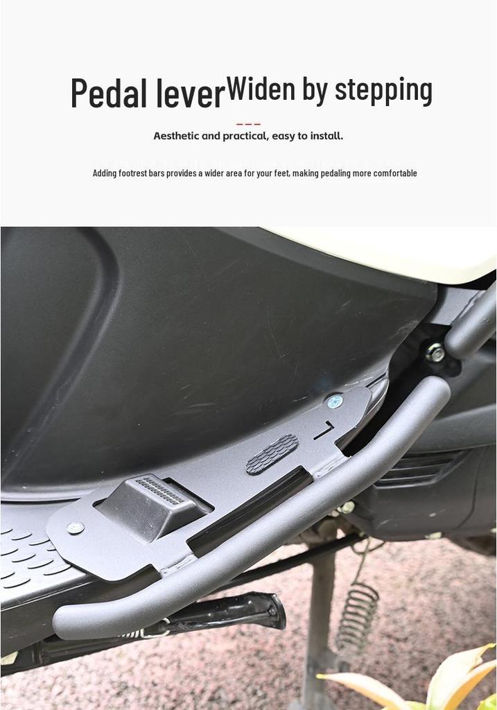 Yamaha Jog i125 Full Coverage Front & Rear Bumper, Footboard, and Exhaust Anti-Collision Protective Set