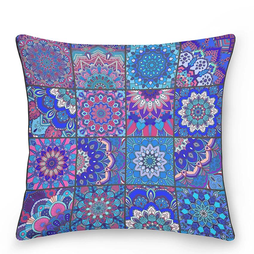 Mandala Pillowcase Decor Sofa Bed  Decorative Car Cushion Cover Boho Style
