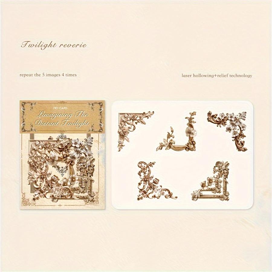 

20 шт./упак. Классическая серия времени Элегантные угловые наклейки - Винтажное украшение для скрапбукинга