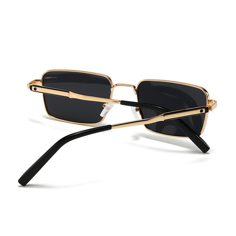  Trade New Modern Retro Metal Square Frame Men'S Sunglasses Ins Style Street Photography Big Brand Sunglasses For Women 1438